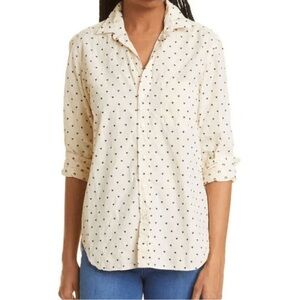 frank & eileen the barry shirt crinkle yellow heart print